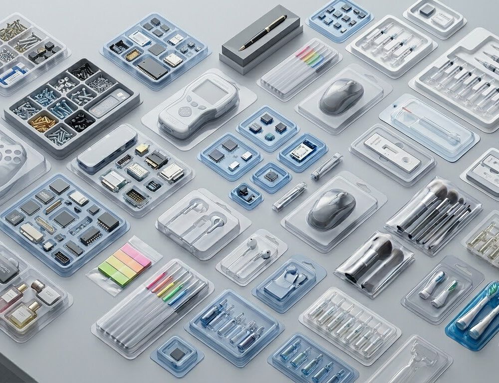 Gruppierung diverser Kunststoffverpackungen