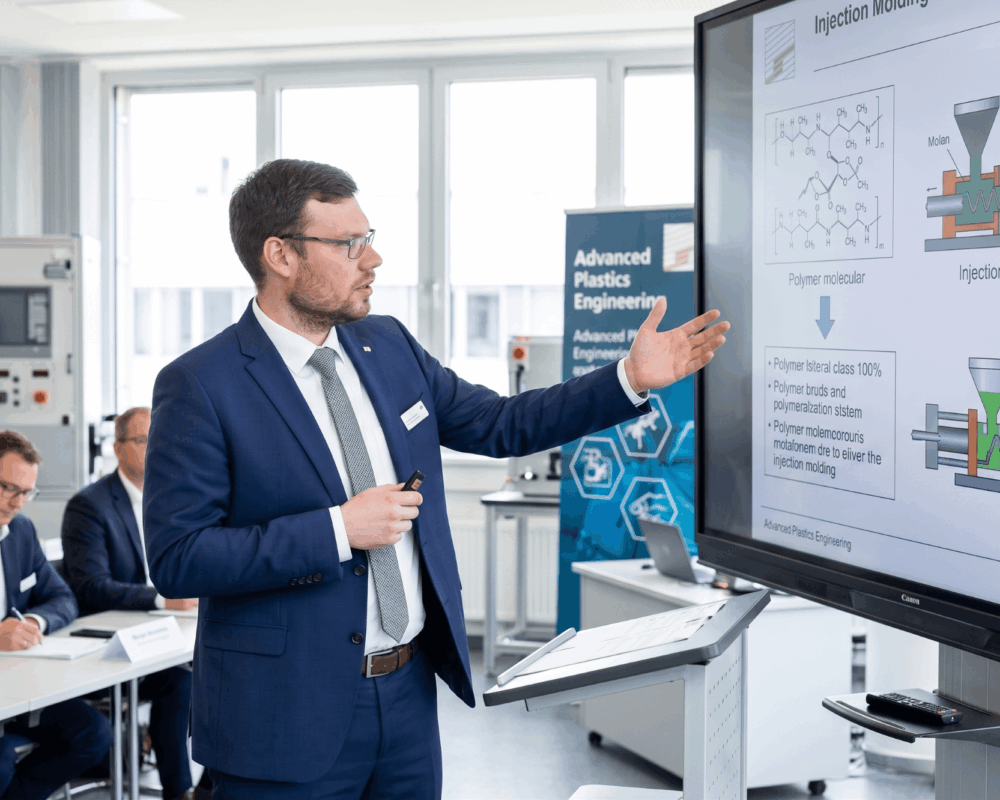 Tobias Schönleben präsentiert nachhaltige Produktion