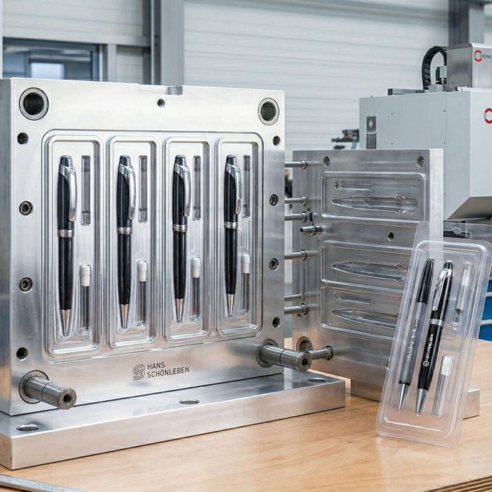 GUssformen für PP Schreibwarenblister